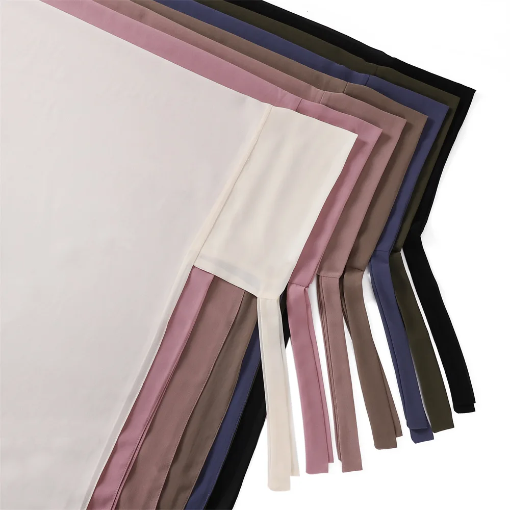2023 new design Muslim chiffon instant hijab scarf fashion tie scarf malaysia arab hijab QK237