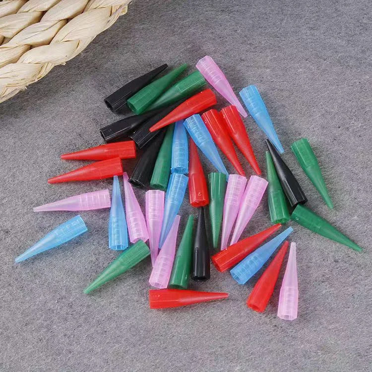 
Multicoloured Empty Plastic Tip Screw Tattoo Needle Cap 