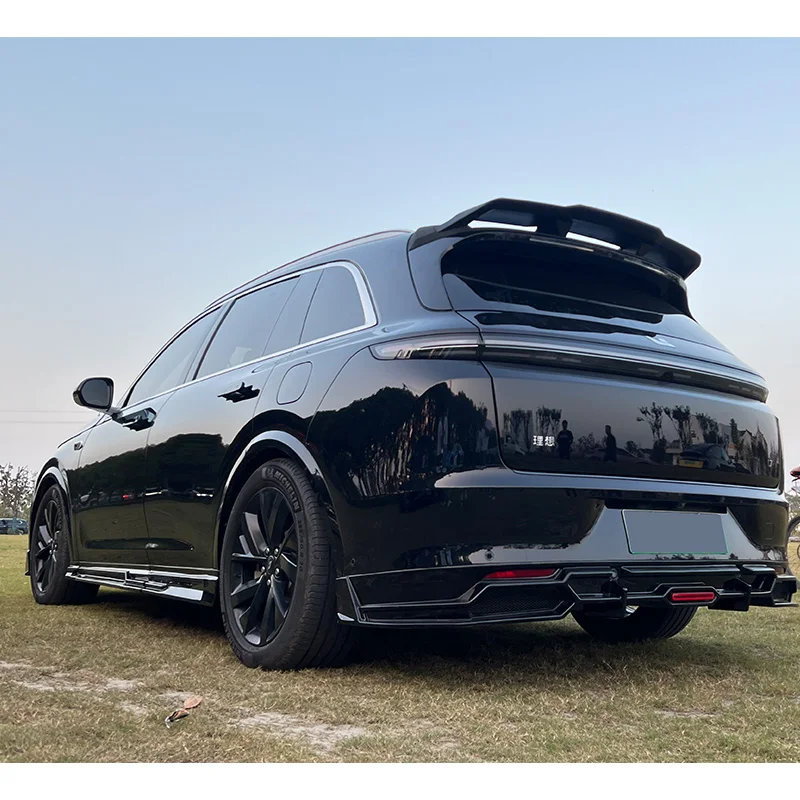 Black Plastic material AE Style Front Lip Rear Bumper diffuser Body Kit for Ideal L7 L8 L9 SUV