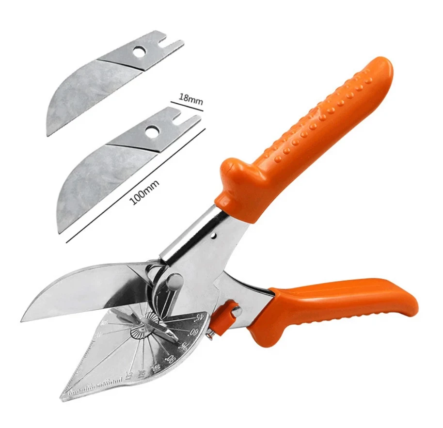 Multi Purpose Angle Miter Shear Cutter 45-135 Degree Adjustable Angle Scissors Trim Shears Cutter