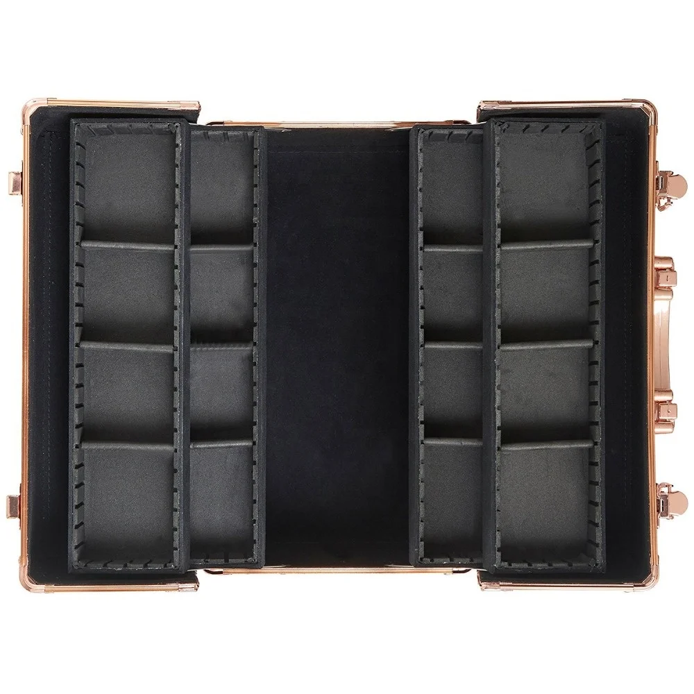 Aluminum Frame Make-up Boxes Makeup kit storage make up box