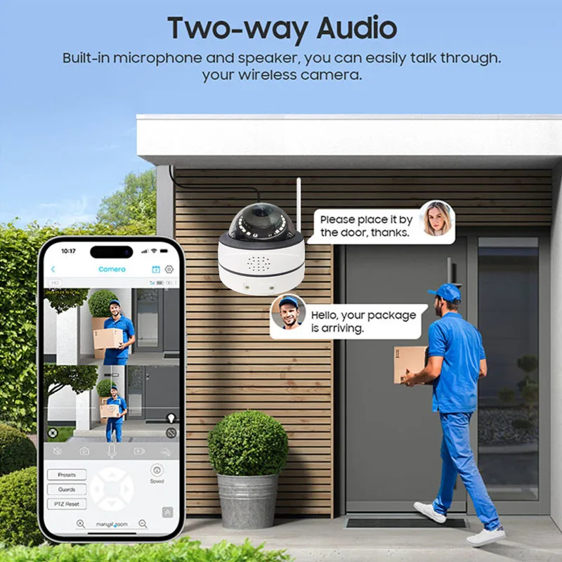 5MP Eseecloud Outdoor Metal Dome Wifi Security Camera Video CCTV System 16ch Wireless IP Night Vision Audio Cameras NVR Kit