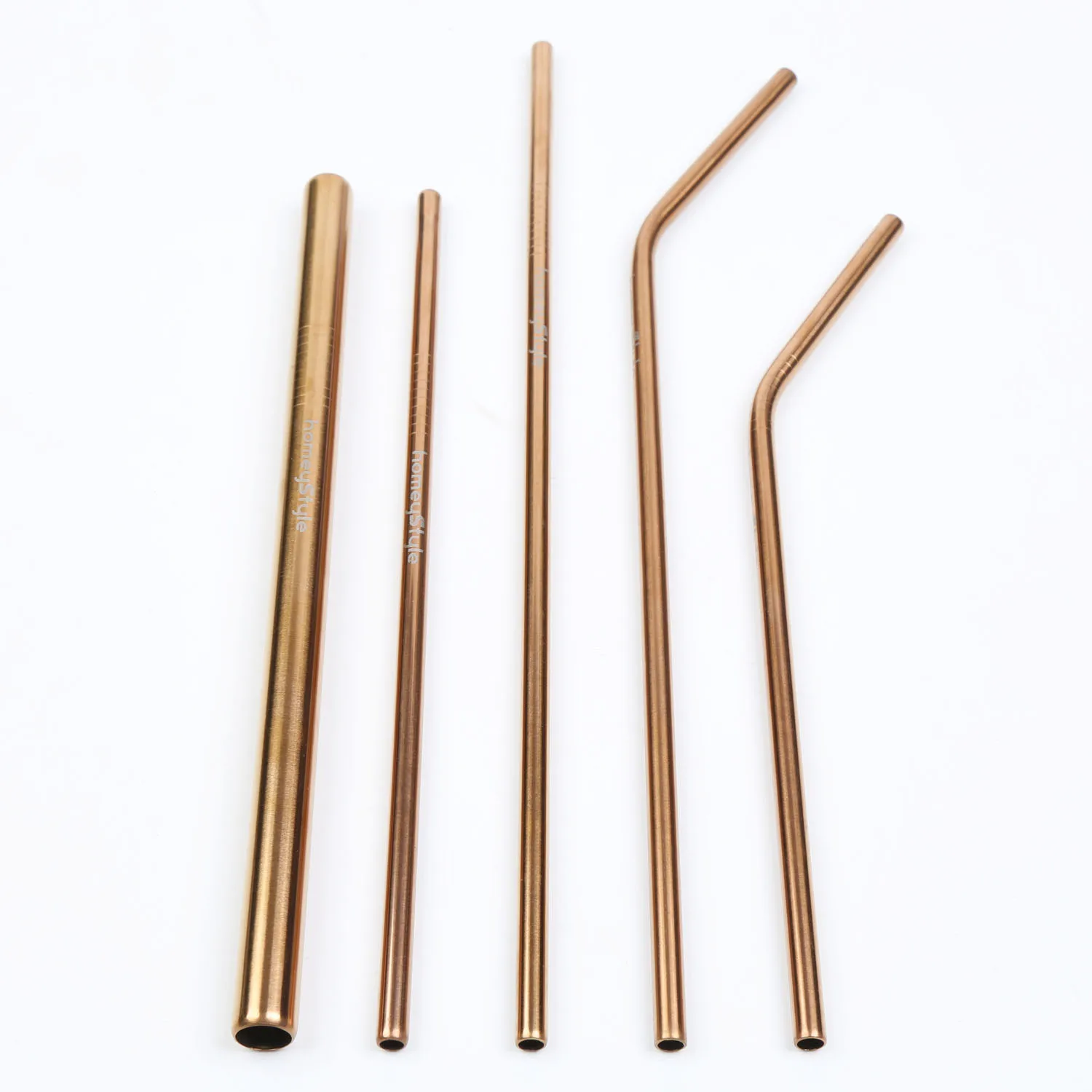 Custom  Eco Friendly Colourful Stainless Steel Metal Drinking Straw Bulk