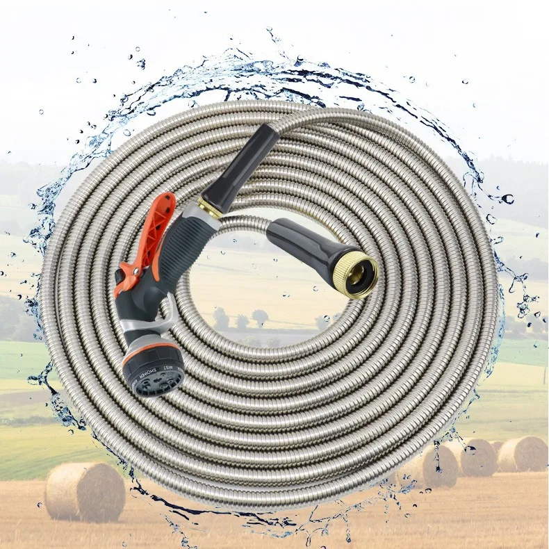 Factory Price Non-Slip Surface Durable Experts Recommend Stainless Steel Garden Hose