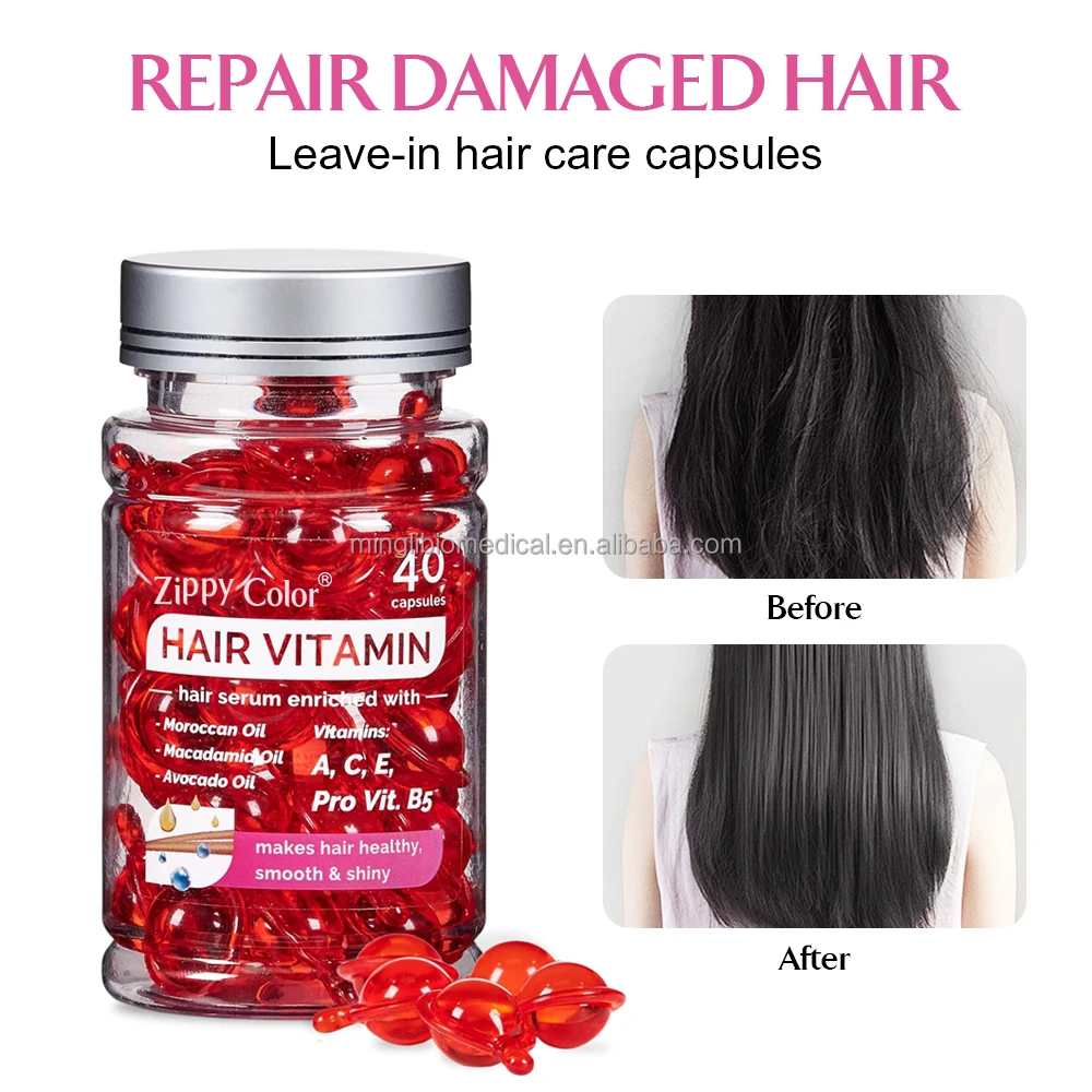 Professional Hair Capsules Vitamin Herbal Extract Hair Vitamin Capsules Factory Price Hot Sale Organic Hair Oil