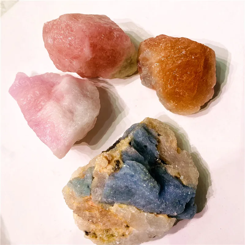 Wholesale Natural Gemstone Morgan Gravel Stone Healing Morganite Raw Rough Stone For Gifts