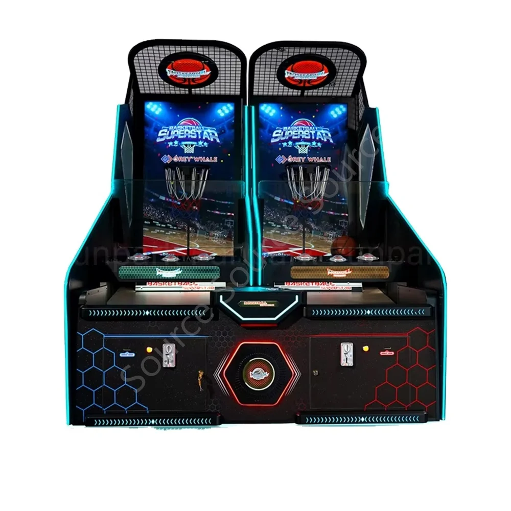 Factory Direct TwoPlayer Online Basketball Machine Indoor Amusement Park Fun with Street Basketball