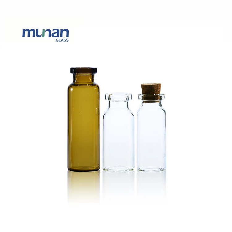 10ml 5ml Clear and Amber Medicine Glass Vial