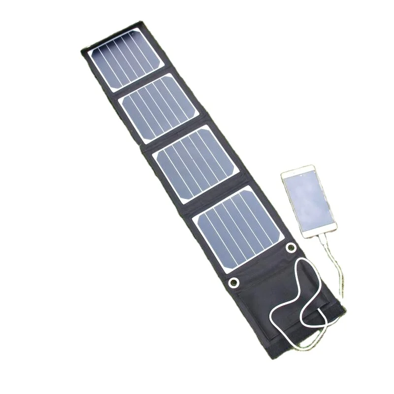 Sunpower 14W Portable Solar Panel Charger For iPhone/Mobile Phone/MP3 Camping/Travel Foldable Dual USB Battery Charger