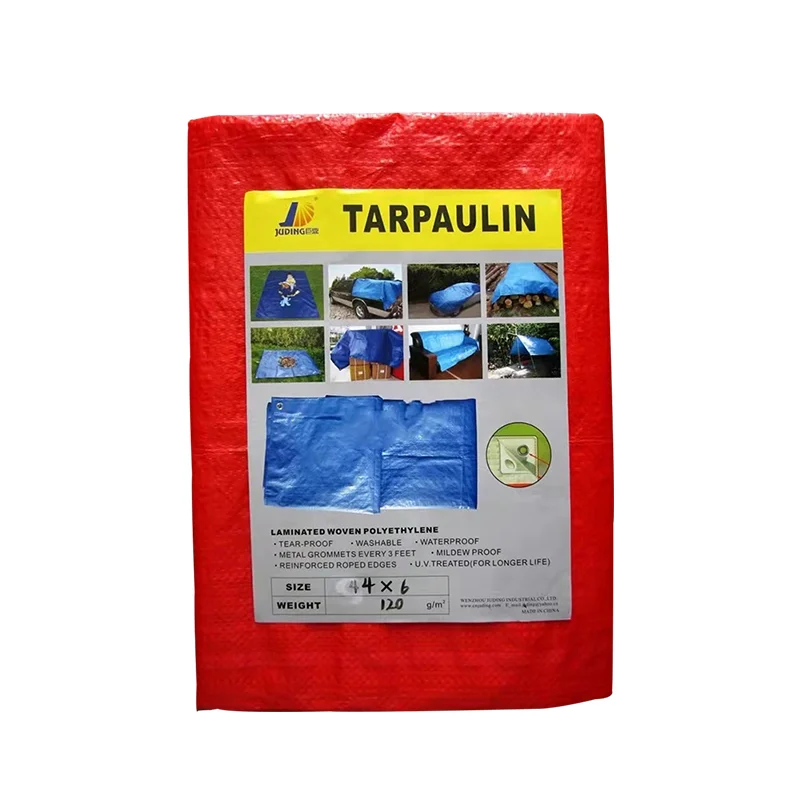 Red Multi-purpose Cover Waterproof Tarpaulin Plastic PE Tarp Outdoor-Awning Outdoor Tents Tarpaulin Cover Tarpaulin Tent