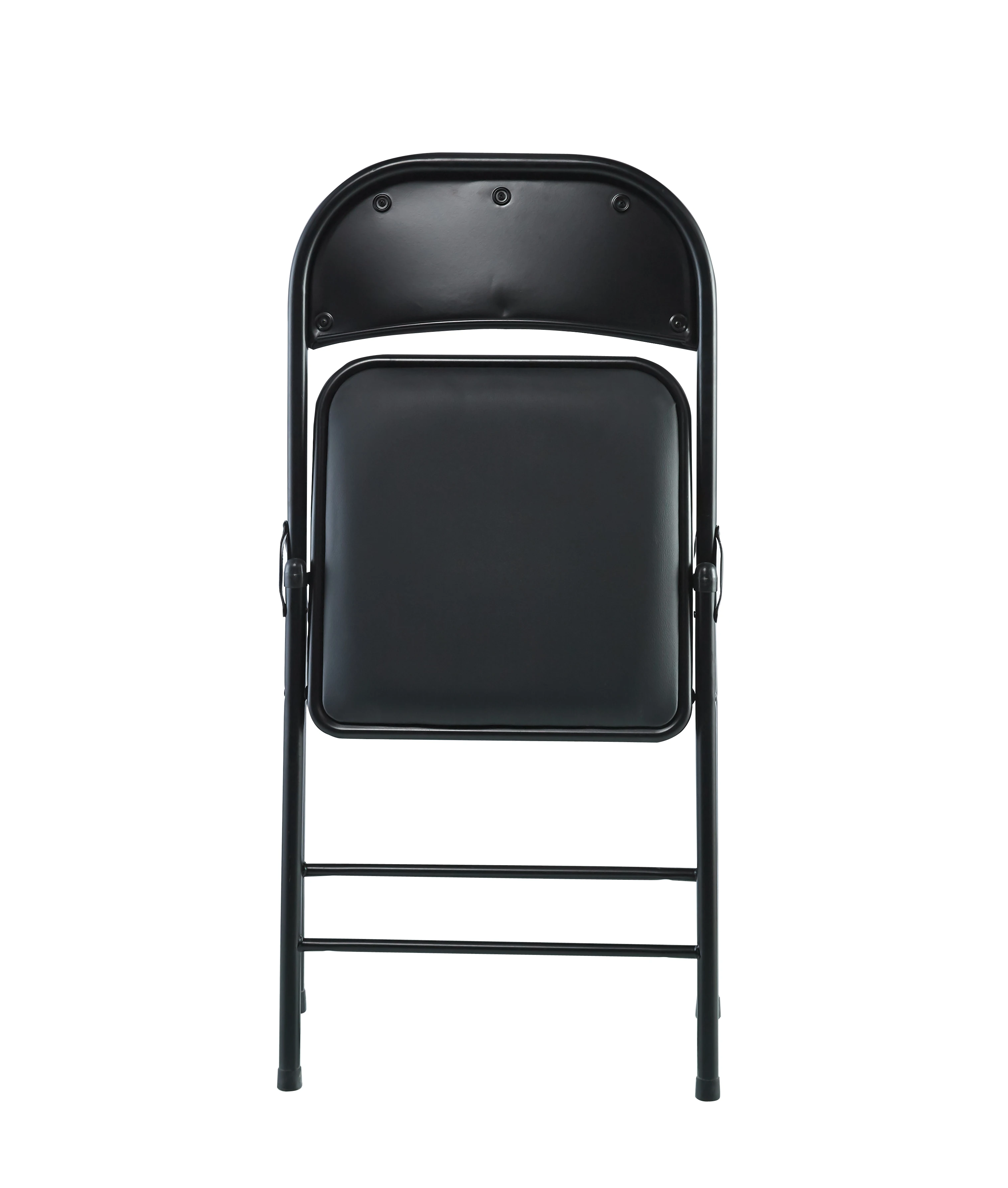 transparent leather  metal steel foldable used  folding chair for events with cushions