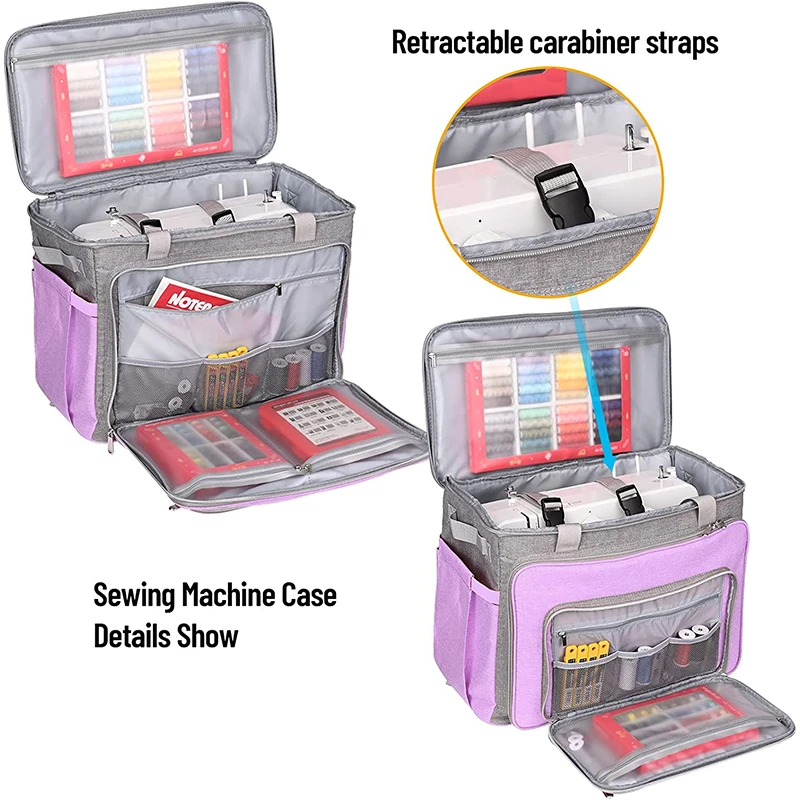 Custom Wheels Collapsible Sewing Machine Carrying Case Trolley Bag