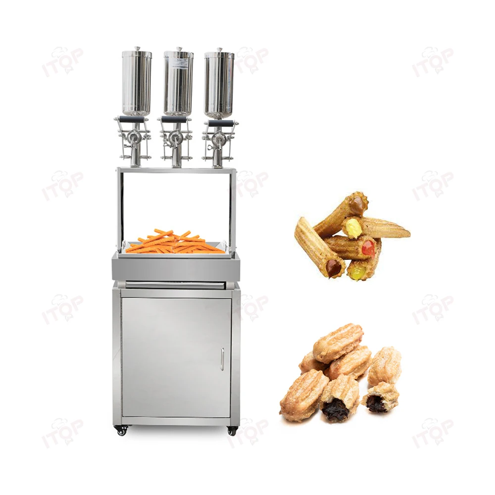 Snack Machine Street Food Snack Churro Maker Churros Machine With Fryer