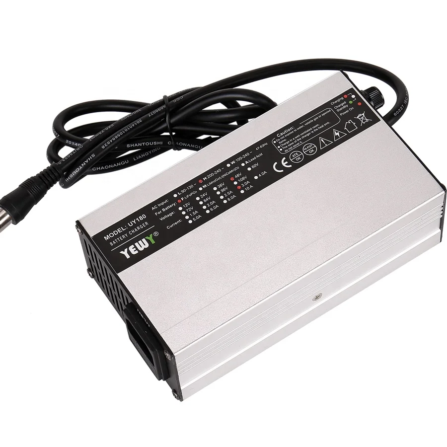 CE Certification UY180 Charger E-bike Bicycle Scooter Wheelchair Battery Charger 48v 36v 24v 12v 3a 4a 5a 8a Electric 24 Months