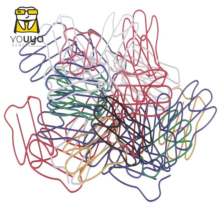 Colorful Unique Metal Paper Clips Dental Tooth Shaped Paper Clip