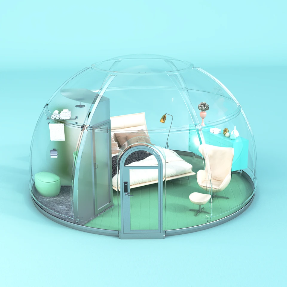 Dome House Star View Round Tiny House Prefabricated Dome Home Pc Transparent Solid Sheet
