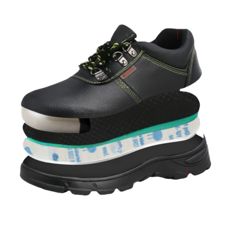 Brand Factory Directly Supplies Anti-static and Acid Alkali Resistant Multi-functional Cowhide Work Safety Shoes