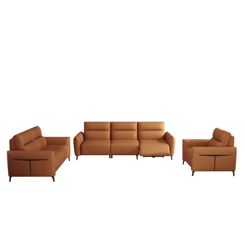 wholesale I shape electric  automatic  sofa bed for living room home 1+2+3 recliner sofa bed