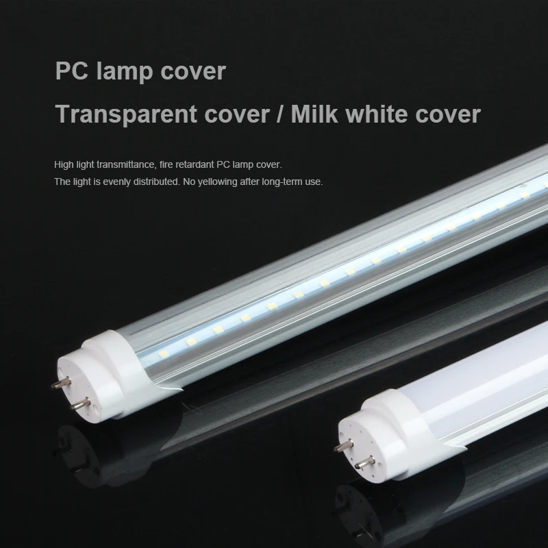 T8 Glass Fluorescent Tube Replacement Lamp tubes High Bright Aluminium Plastic T8 G13 LED Light Tube