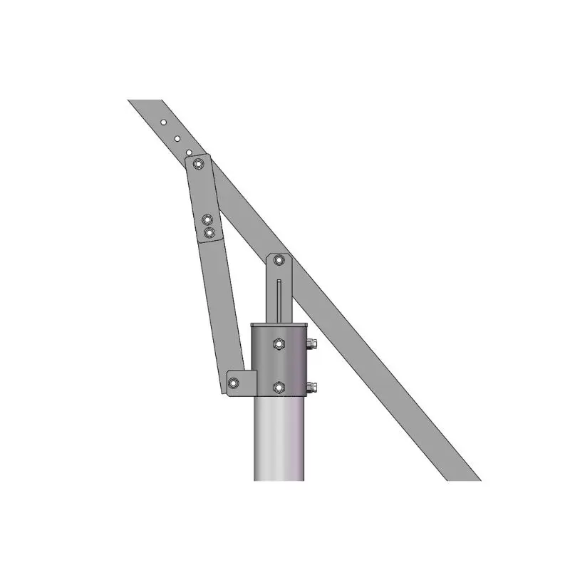 Adjustable Tilt Solar Photovoltaic Pole Ground Mounting System Ground Mounting Bracket Accessories