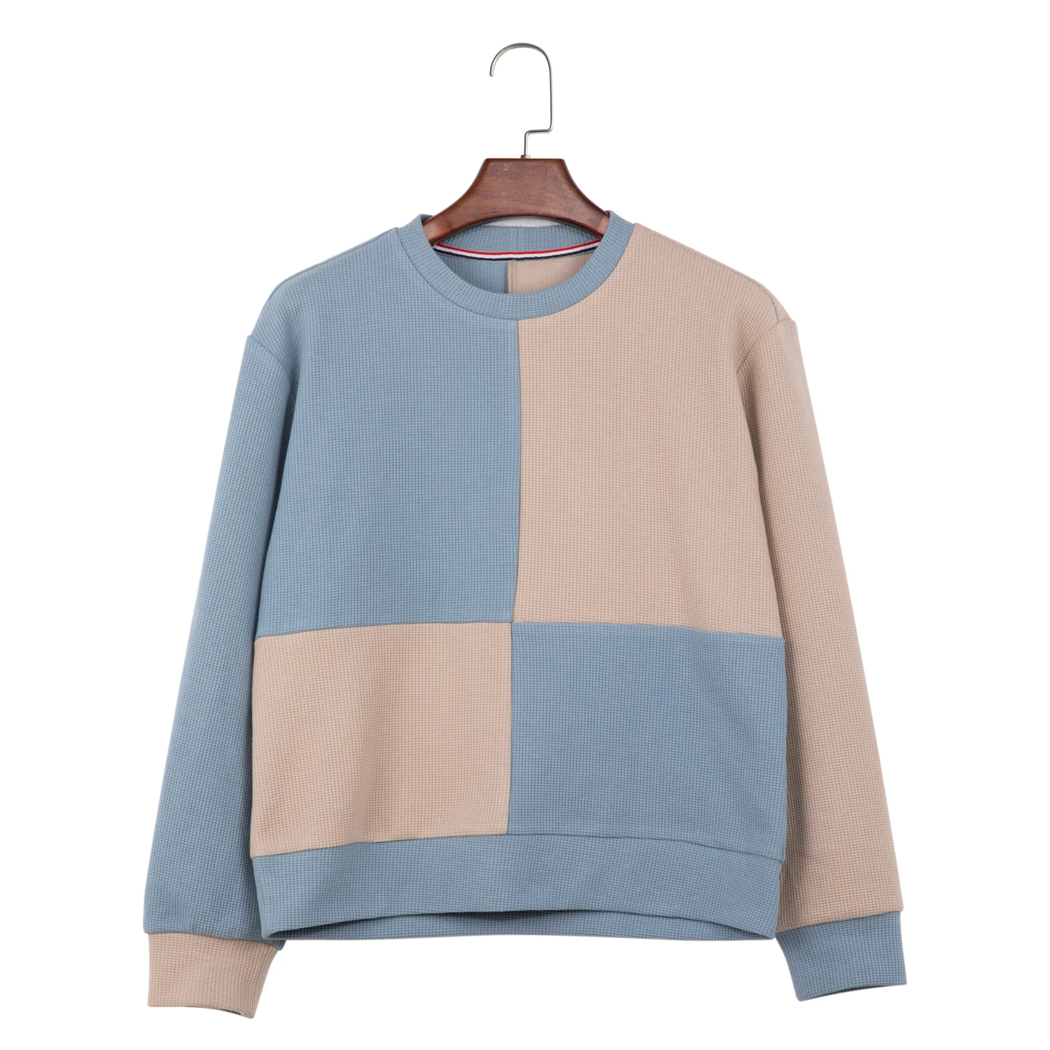 Multi-solid color personalized printing pattern design long-sleeved warm hoodie custom pullover sweater men