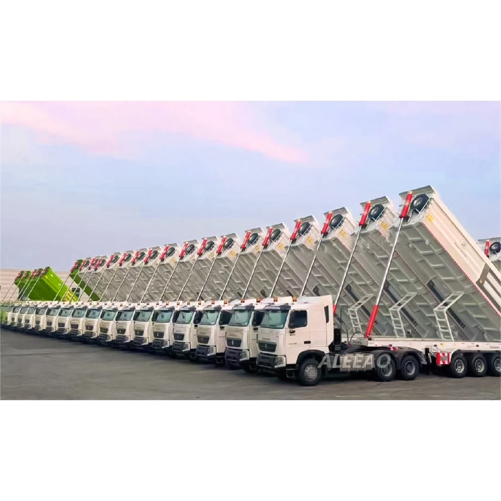 100 Ton 44 Cubic Meters Dumper Tipper Semi Trailer 4 6 Axles Dump Semi Trailer