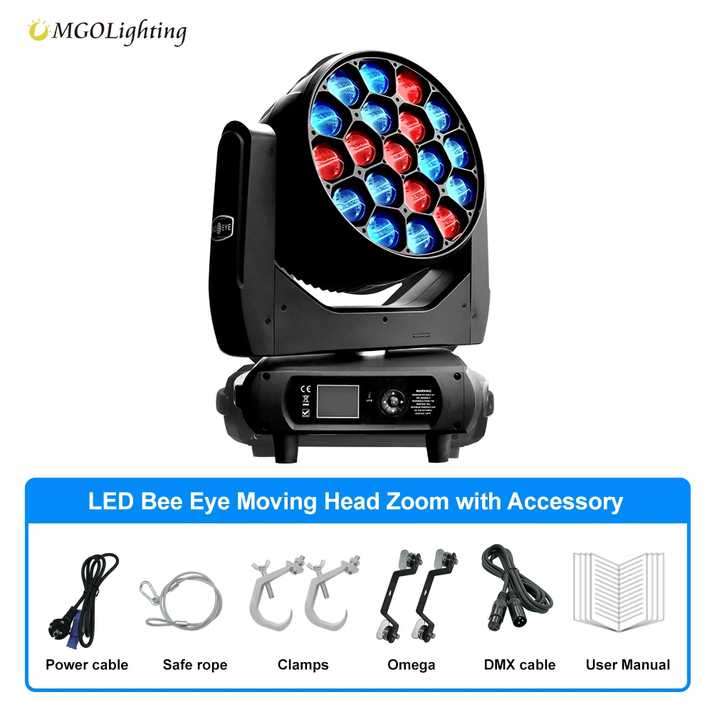 Mgolighting 1350 Вт стробоскопический зум Dmx512 пчелиный глаз светодиодное профессиональное шоу световое освещение 19*60 сценическое движущаяся головка