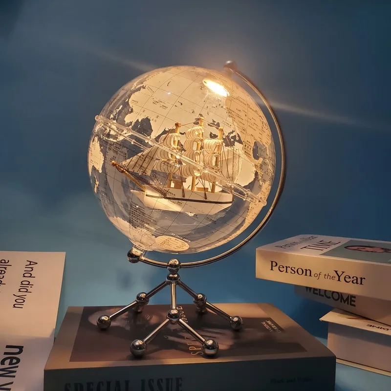 Wellfun Fathers Day Gift Earth Globe Ornament Trending Products 2024 New Arrivals Novelty Gifts Globe Earth Map