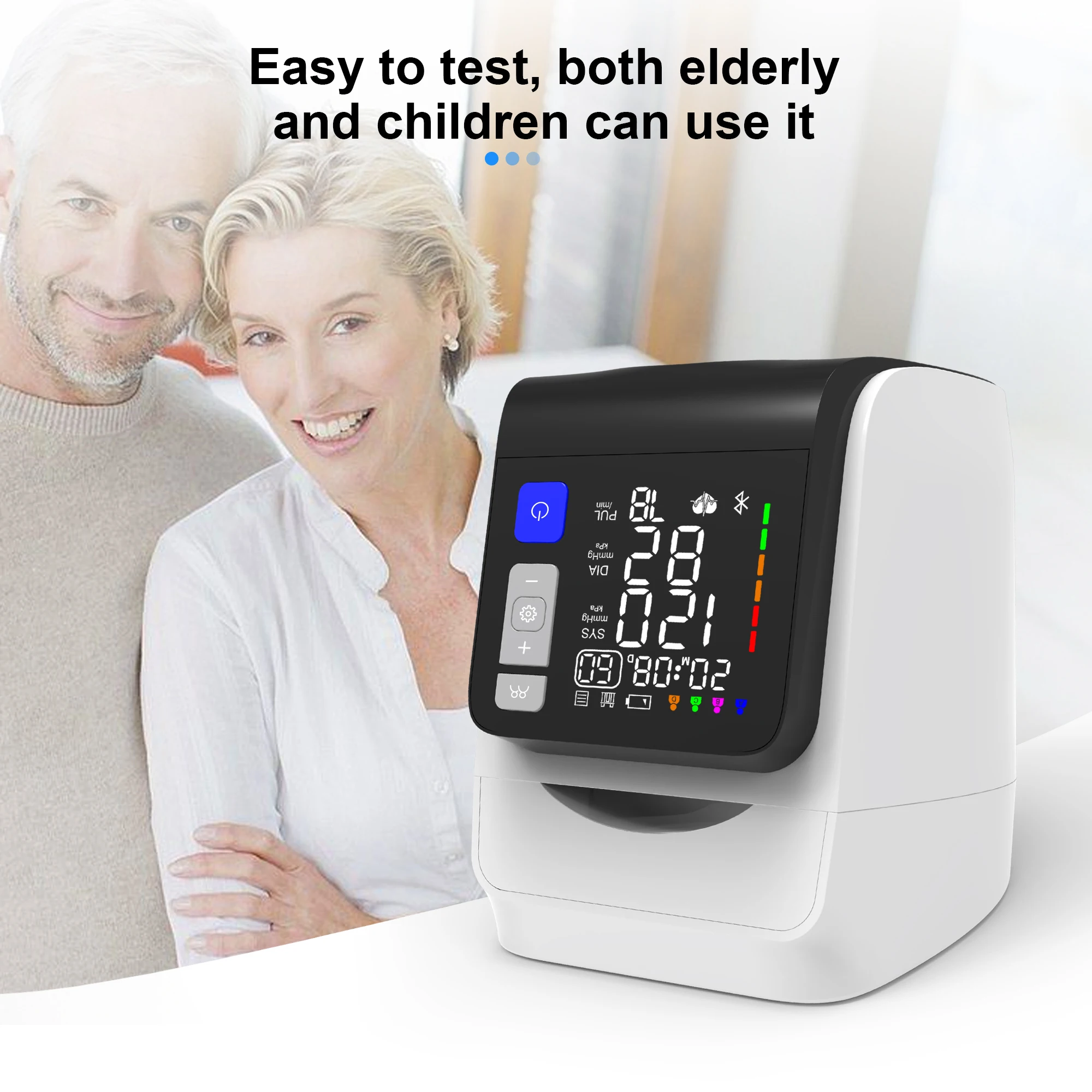 2024 New Product Digital Bp Machine Heart Rate Digital Blood Pressure Monitor Apparatus Automatic Tunnel Blood Pressure Machine