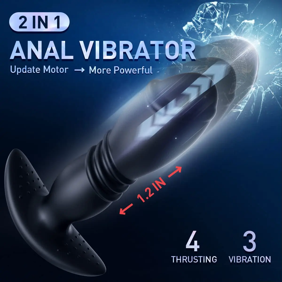 APP 2 in 1 Telescopic Vibrating Butt Plug Men Vibrator Remote Sex Toys For Women Ass Anal Dildo Prostate Massage Men Butt Plug