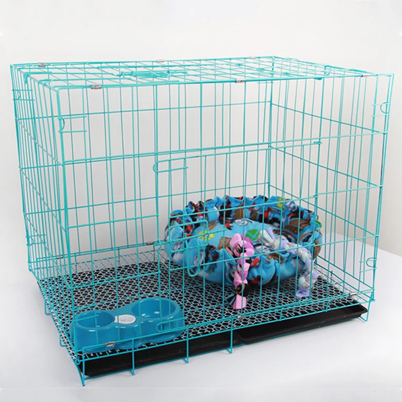 Wholesale Multiple Sizes Kennel Metal Foldable Stainless Steel Pet Dog Cage For Large Dog