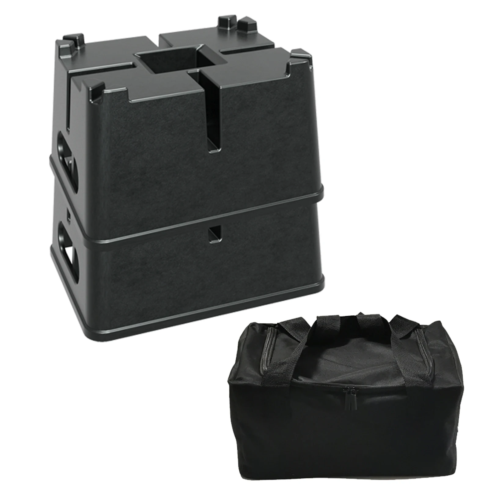 New 6inch Lift Height RV Trailer Jack Block Pads for Camper, With 6600 LBS Loading Capacity