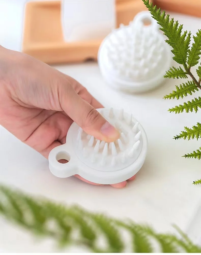 Lohas Hot selling massage silicone hair brush rich foaming air brush custom private Shower and shampoo hair brush