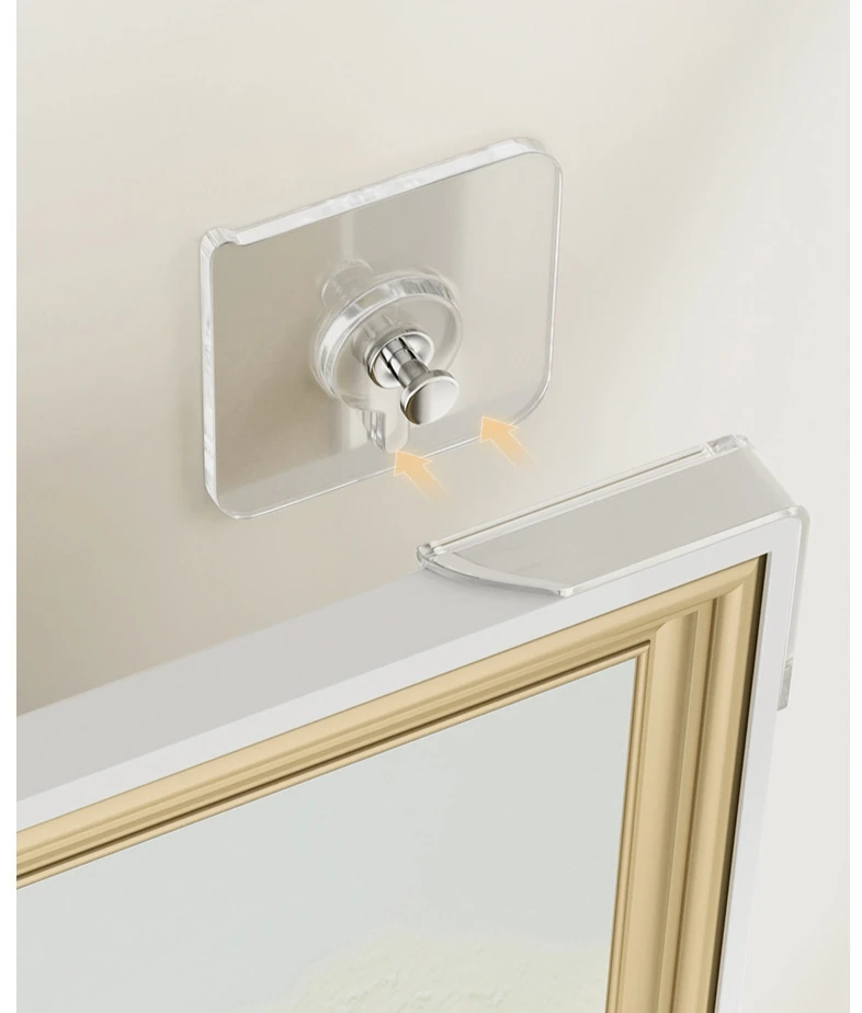 60mm Nail Screw Stickers Stainless Steel Screw Patch Wall Hanging Picture Hook Punch-free Adhesive Screw Wall Hook