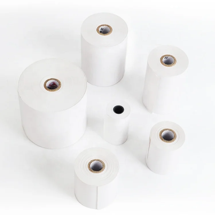 Custom  3 1/8 x 230 2 1/4 x 50 hotel Receipt Cash Register Paper 57mm for POS ATM Bank Thermal Till Paper Roll