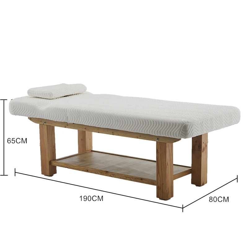 high quality Multi functional solid wood automatic moxibustion salon massage bed physiotherapy bed