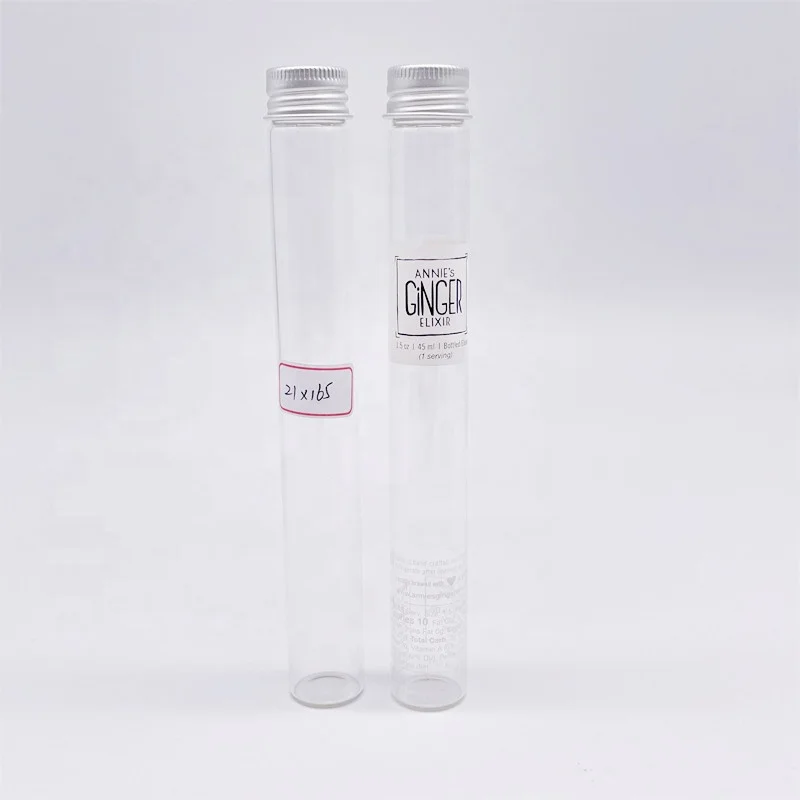 Glass Test Tube With Twist Screw Lid For bath salt