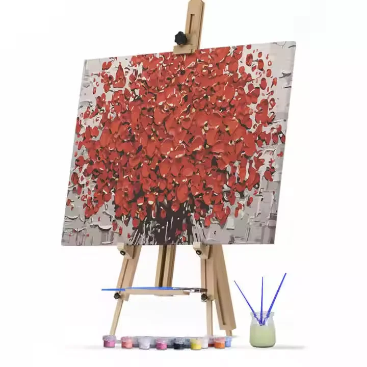 Paint by Numbers for Adults, DIY Girls Adult Paint by Numbers Kits on Canvas Flowers Painting Kits for Kids Beginner