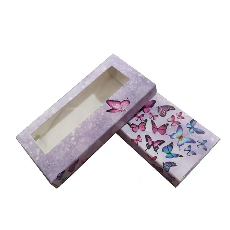 Eyelashes Box Hongchang Custom Eyelash Coffin Mols Kraft Paper Gift Tassel Cheap Flat Pack Boxes Customized Custom Sleeve