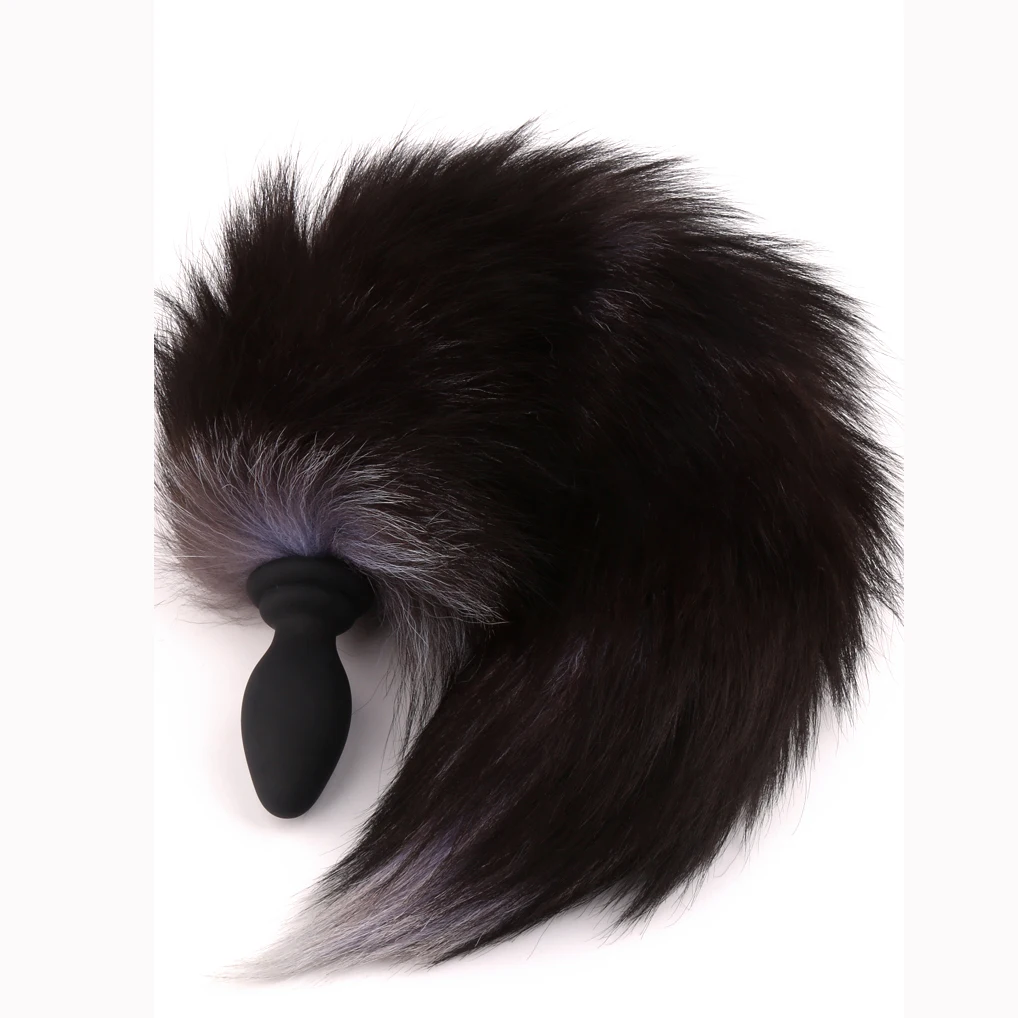 hot selling amazon tail plug Large size beautiful silicone butt plug toy anus with cat tail