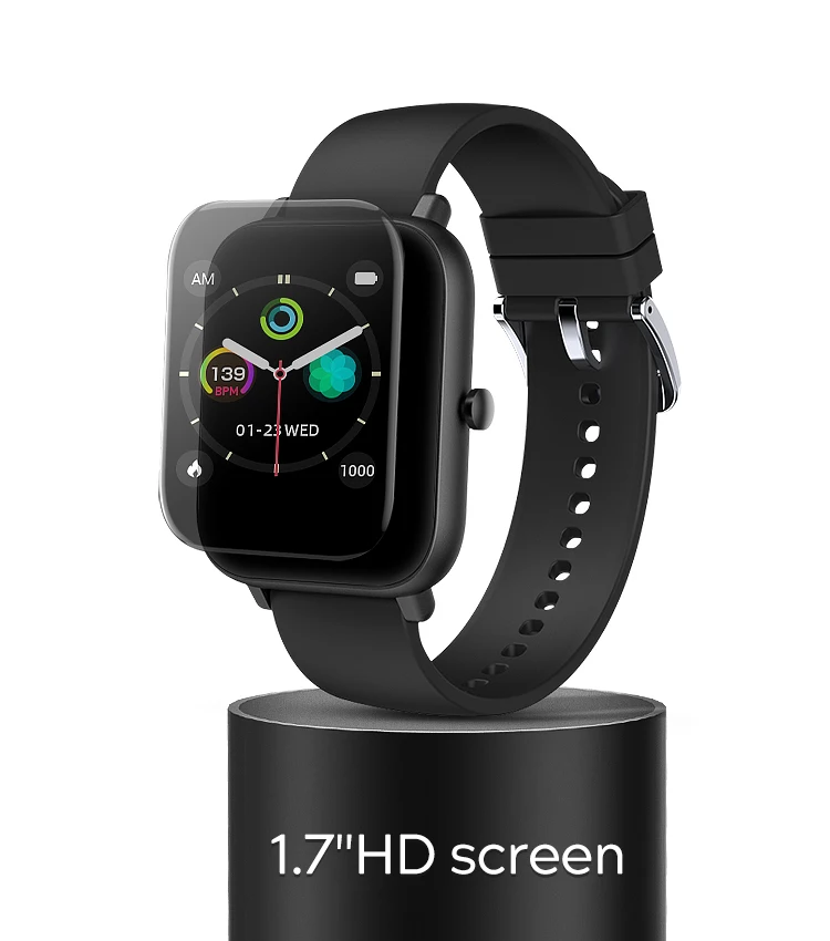 2021 newest 9.5mm 5ATM men SPO2 blood pressure 24H health monitor women sport bluetoothly call smart watch