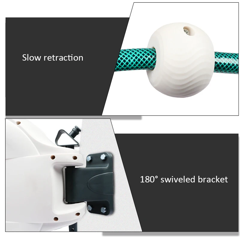 10M Auto stop and auto retractable wall mounted Water Hose Reel