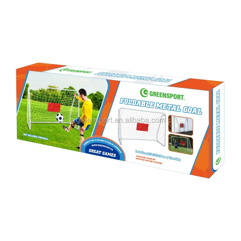 Best seller  METAL soccer goal METAL folding soccer goal  soccer goal with shooting target