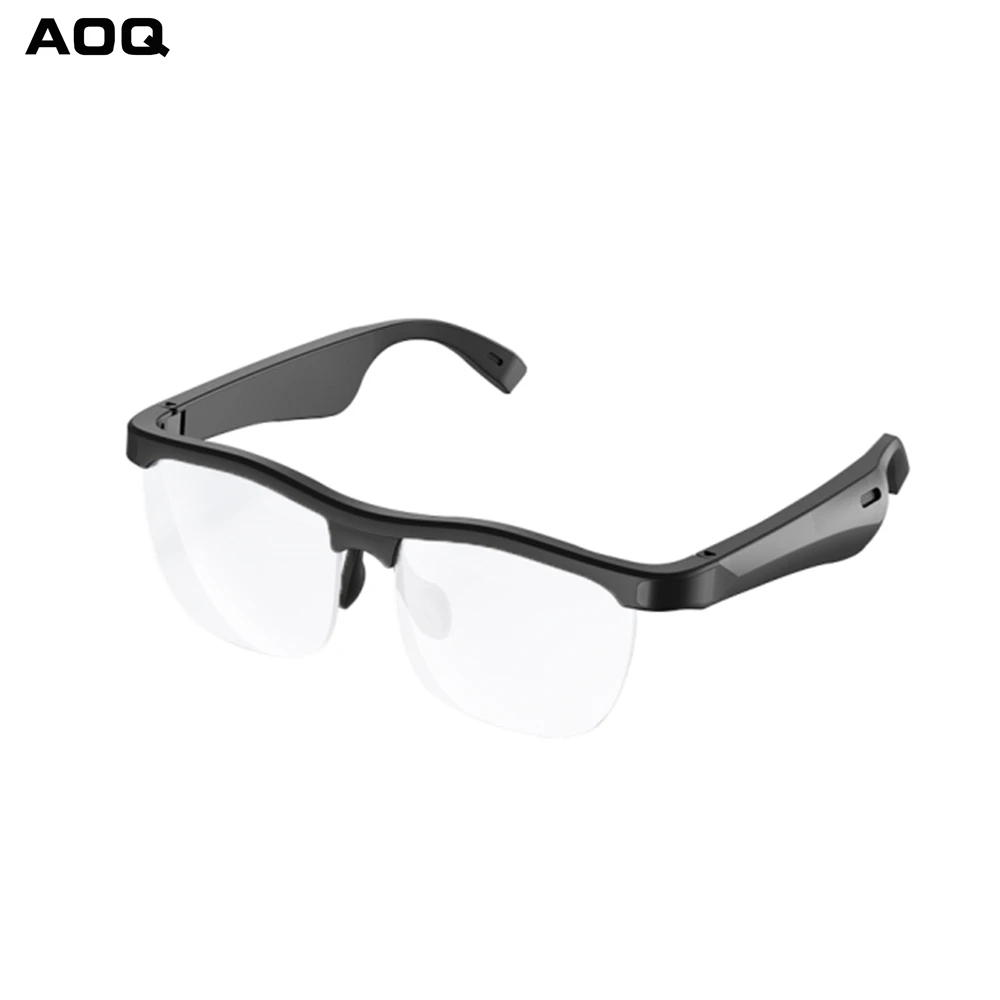2022 New Intelligent Audio 3D Smart Glasses J1 Half Rim TWS Wireless Sunglasses Wearable Device Music Mp3 Bass Stereo Microphone