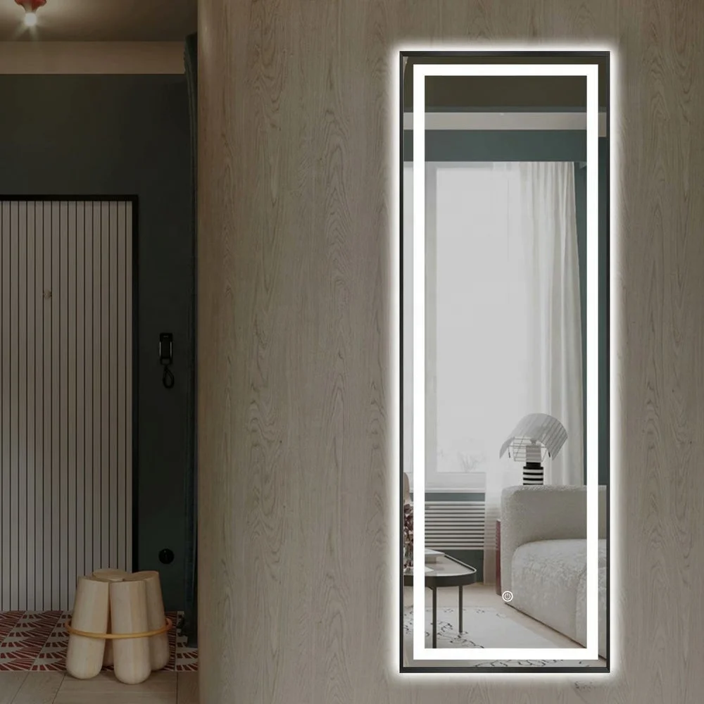 Hotel Wall Mounted Illuminated Smart Led Light Full Length Frameless Framed Lighted LED Dressing Mirror