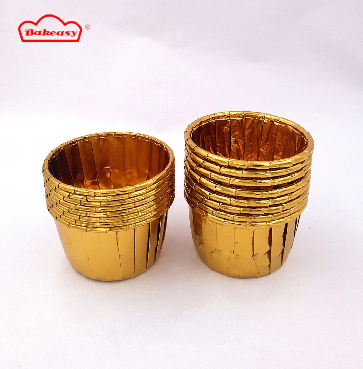 High quality thick gold foil rolled rim baking cups Roll edge oil-proof paper Cupcake muffin wrappers Cups 50PCS
