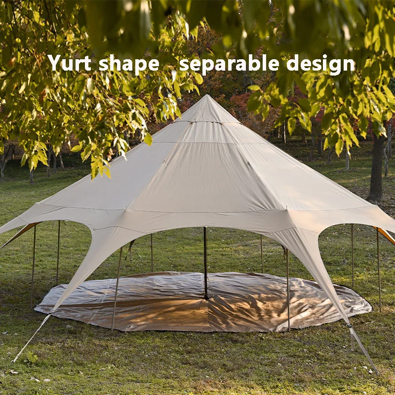 large outdoor circus luxury yurt tent parent-child waterproof camping tent cotton camp glamping tent