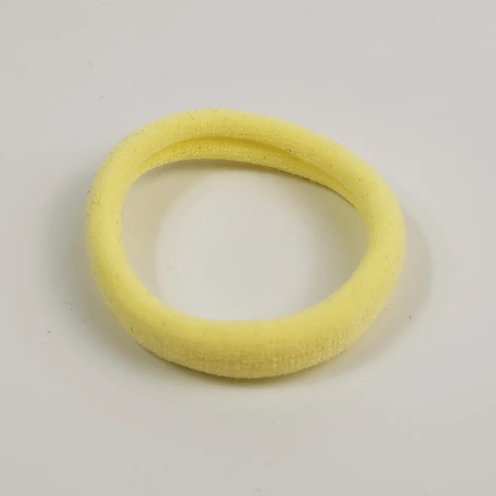 Jiamu Factory Price 20 Colors High Quality Seamless Elastic Hair Bands For Thick Cotton Hair Accessories Ties For Women Girls