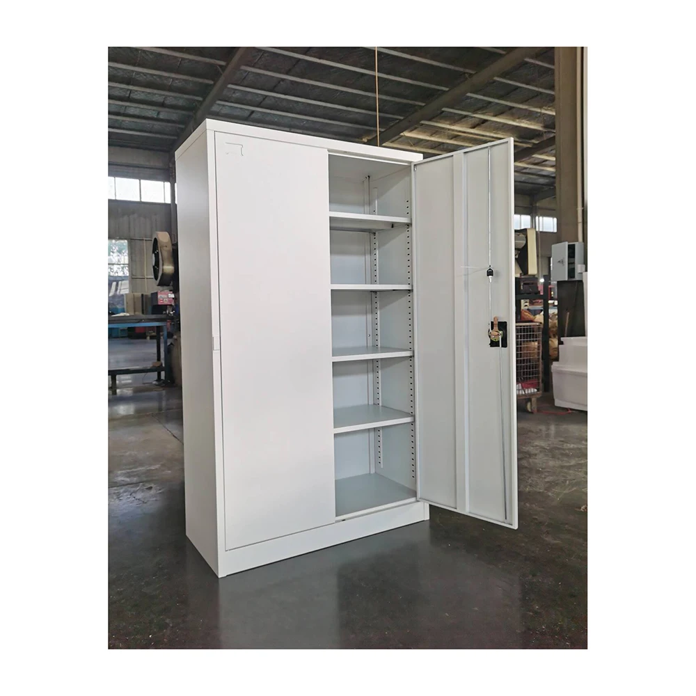 Office Furniture Steel Cupboard Office Steel Filing Cabinet Metal Cupboard Metal Storage Cabinet File with 2 Swing Doors