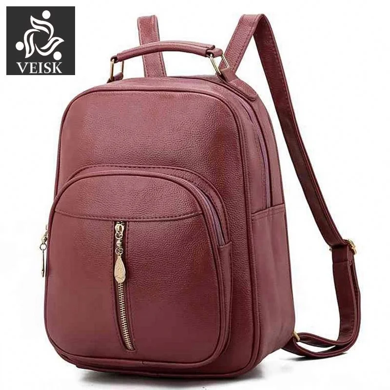 Backpacks School Bags Teenage For Girls Designer Lady Casual Bagpack Fashion Women Leather Backpack Female Student Shoulder Bag